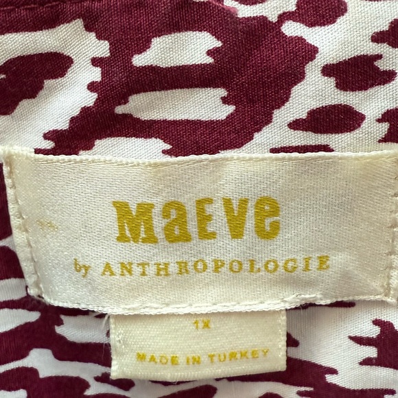 Anthropologie Maeve Bettina Tiered midi Shirt dress - Picture 6 of 6